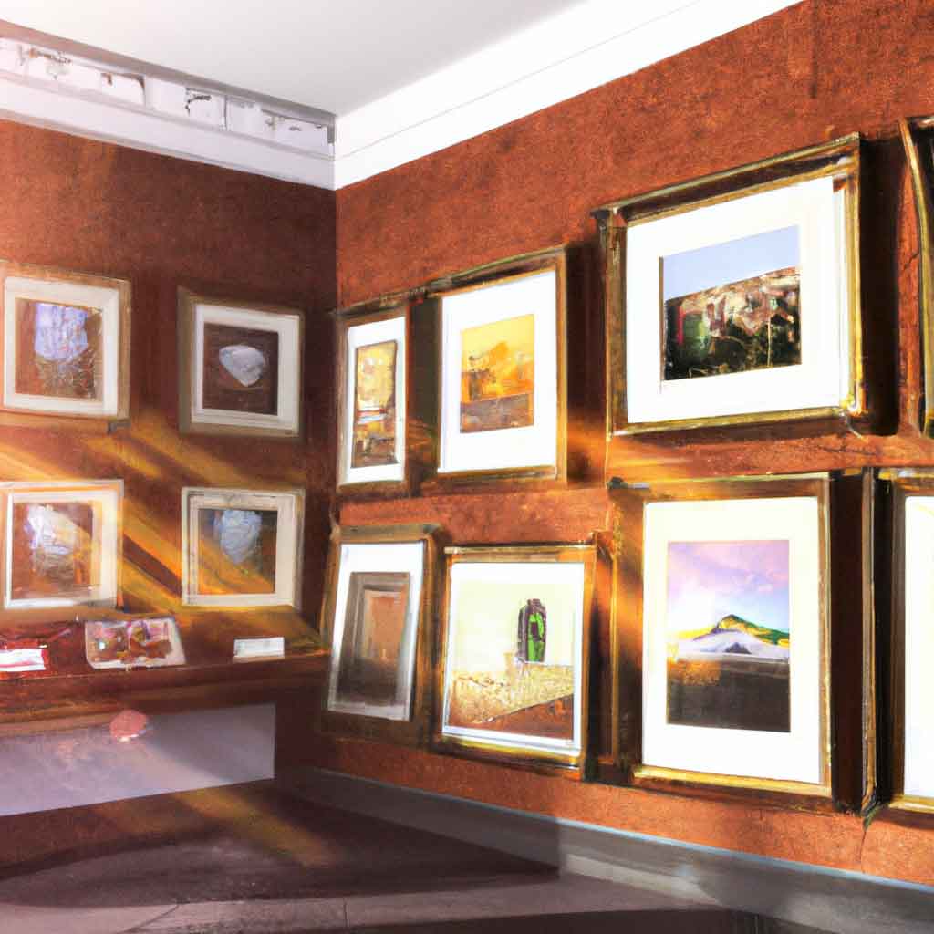 gallery wall of prints